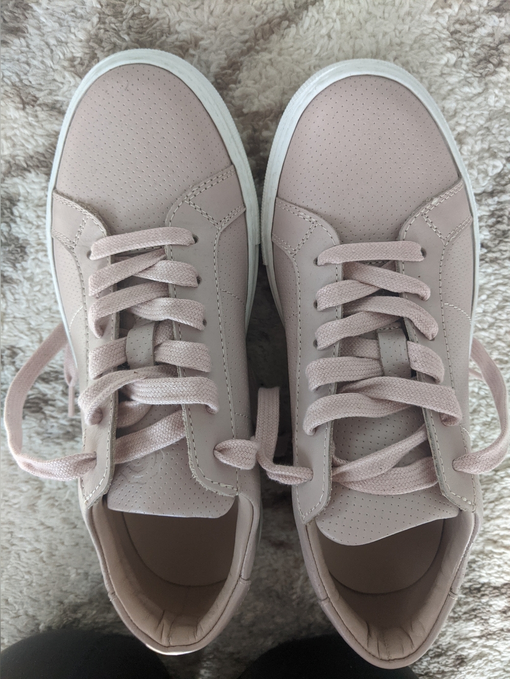 GREATS Women's Casual Lace-Up Sneakers in Blush Pink MADE In ITALY